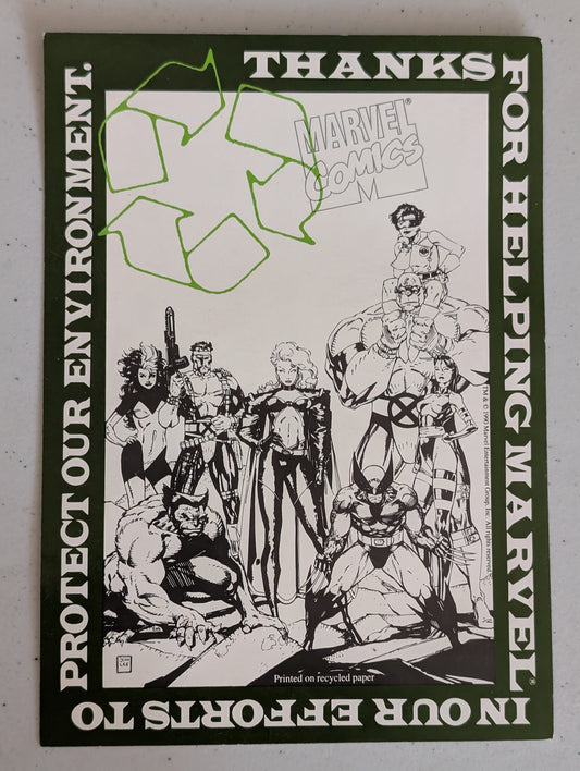 THANKS FOR HELPING MARVEL IN OUR EFFORTS TO PROTECT THE ENVIRONMENT - GAME INSERT