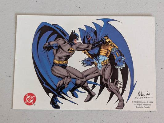 1994 DC Comics Batman Knights End Promo With Nolan Hanna signature Postcard Collectible