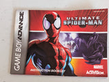 ULTIMATE SPIDER-MAN VIDEO GAME INSTRUCTION BOOKLET GAMEBOY ADVANCE