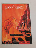 The Lion King Video game Instruction Booklet Super Nintendo