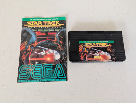 STAR TREK FOR COMMODORE VIC-20 WITH MANUAL