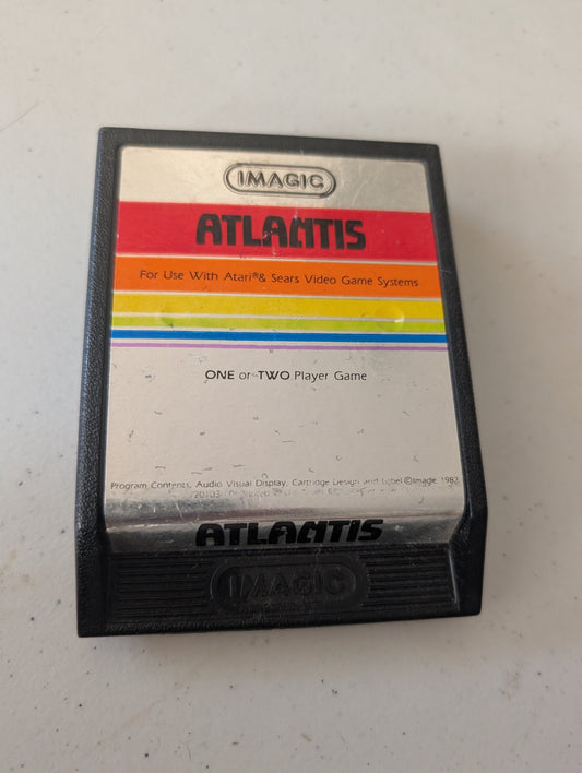 ATLANTIS BY IMAGIC / ATARI 2600 & SEARS VIDEO ARCADE GAME