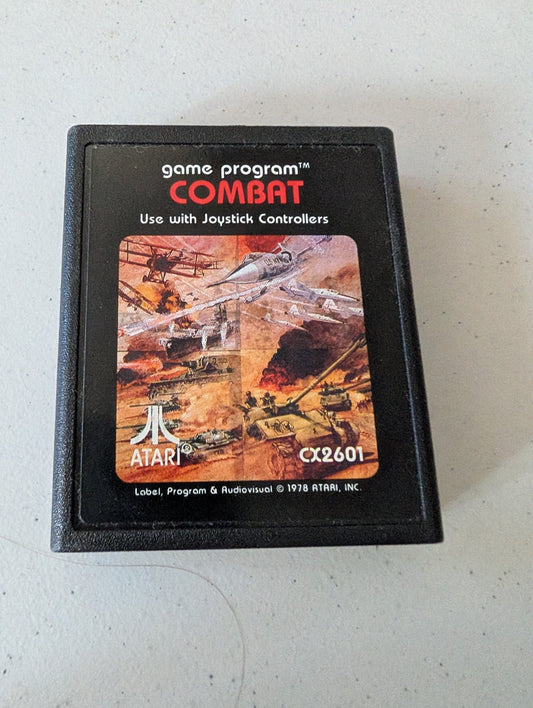 COMBAT TANK TANK PONG  INVISIBLE TANK BIPLANE JET FIGHTER ATARI 2600 CX2601