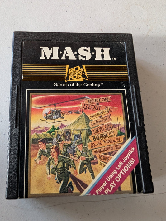 MASH FOX VIDEO GAME CARTRIDGE ATARI 2600 1983 VINTAGE