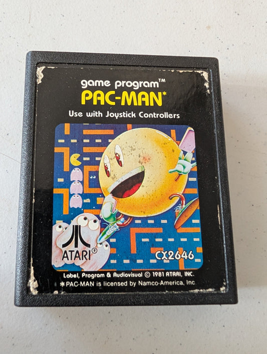 PAC MAN ATARI 2600 GAME CARTRIDGE
