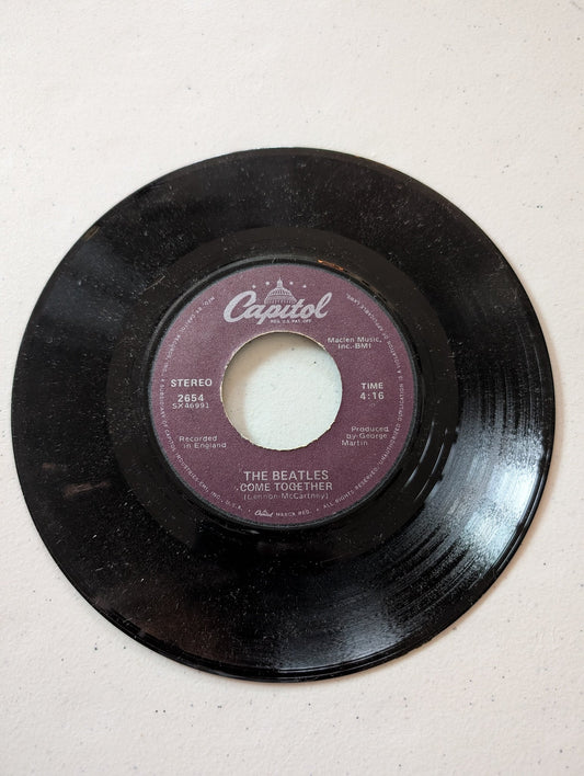 THE BEATLES - SOMETHING - COME TOGETHER (7 IN, 45 RPM, SINGLE, VINYL RECORD ALBUM)