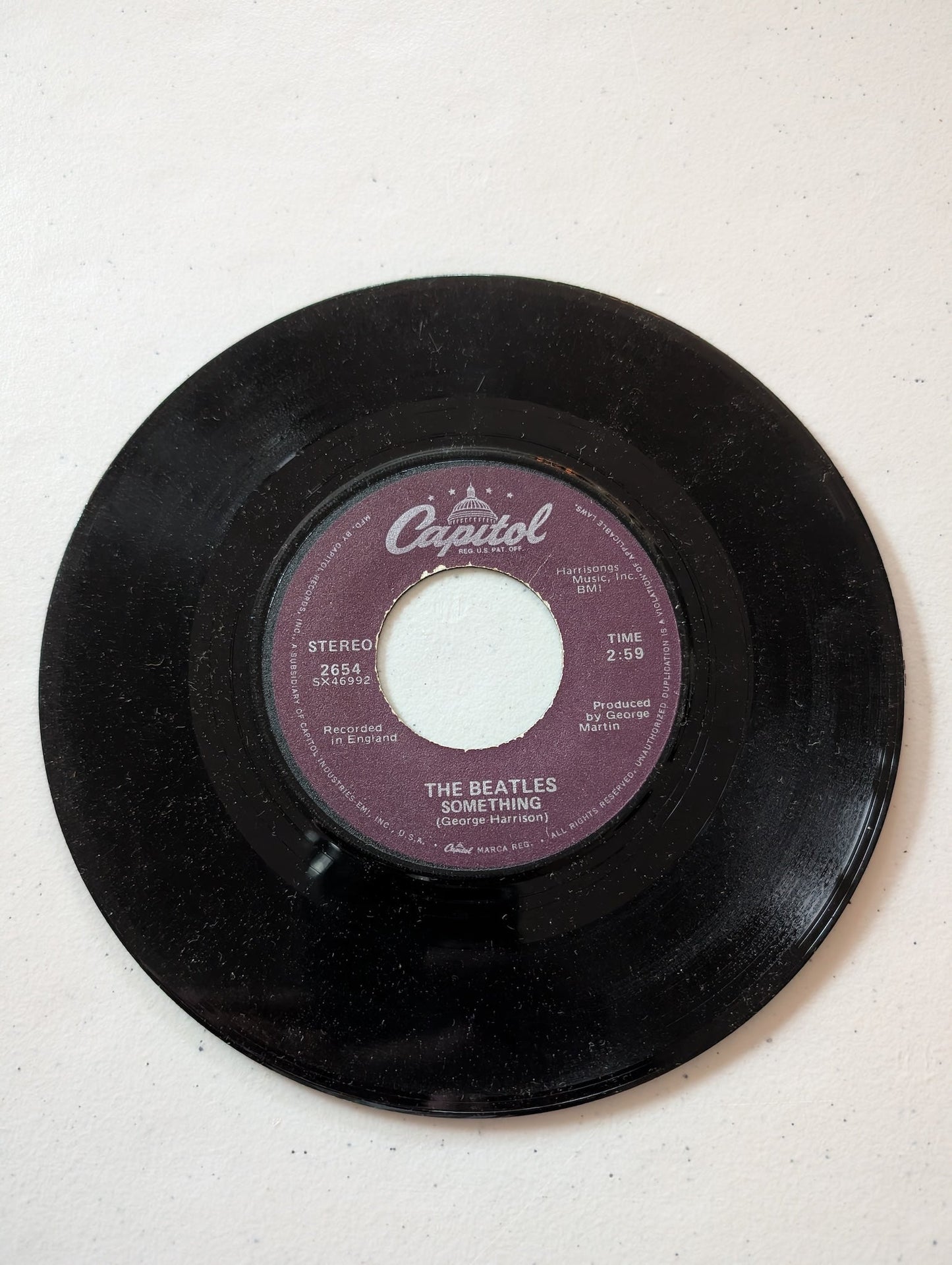 THE BEATLES - SOMETHING - COME TOGETHER (7 IN, 45 RPM, SINGLE, VINYL RECORD ALBUM)