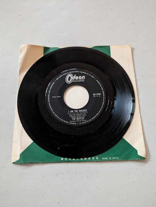 THE BEATLES - I AM THE WALRUS - HELLO GOODBYE 1838 ODEON (7 IN, 45 RPM, SINGLE, VINYL RECORD ALBUM)