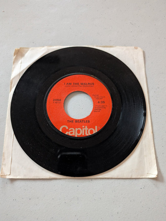THE BEATLES - HELLO GOODBYE - I AM THE WALRUS (CAPITOL, 1976) (7 IN, 45 RPM, SINGLE, VINYL RECORD ALBUM)