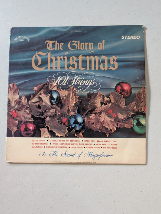 THE GLORY OF CHRISTMAS 101 STRINGS LP XM 4 (CHRISTMAS HOLIDAY VINYL RECORD LP ALBUM)