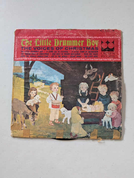 THE VOICES OF CHRISTMAS ‎– THE LITTLE DRUMMER BOY LABEL: CROWN RECORDS - CMX 900 (CHRISTMAS HOLIDAY VINYL RECORD LP ALBUM)