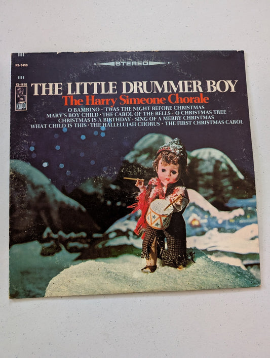 THE HARRY SIMEONE CHORALE - THE LITTLE DRUMMER BOY (VINTAGE CHRISTMAS HOLIDAY VINYL RECORD LP ALBUM)