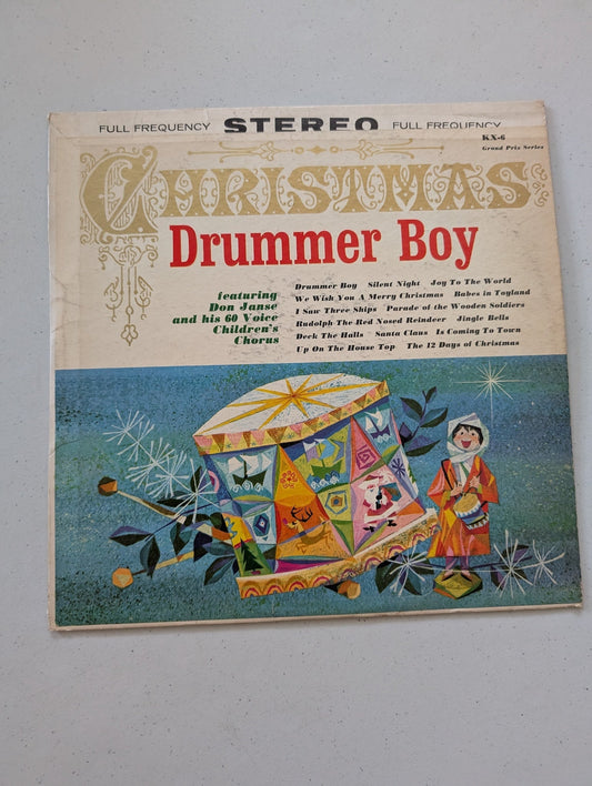 DON JANSE CHRISTMAS DRUMMER BOY LP GRAND PRIX STEREO HOLIDAY (VINTAGE CHRISTMAS HOLIDAY VINYL RECORD LP ALBUM)