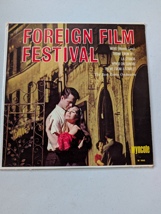 THE SAN REMO ORCHESTRA – FOREIGN FILM FESTIVAL(VINTAGE VINYL RECORD LP ALBUM SOUNDTRACK)
