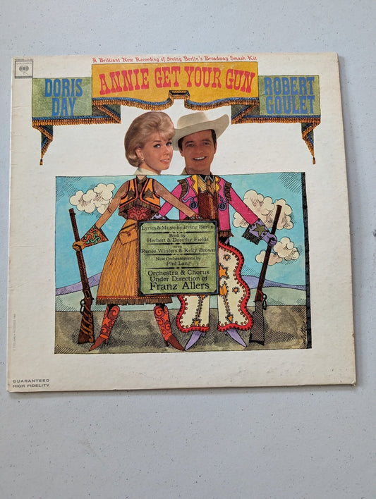 ANNIE GET YOUR GUN Soundtrack 1963 LP Columbia 360 DORIS DAY ROBERT GOULET NM/NM(Vintage Vinyl Record LP Album Soundtrack)