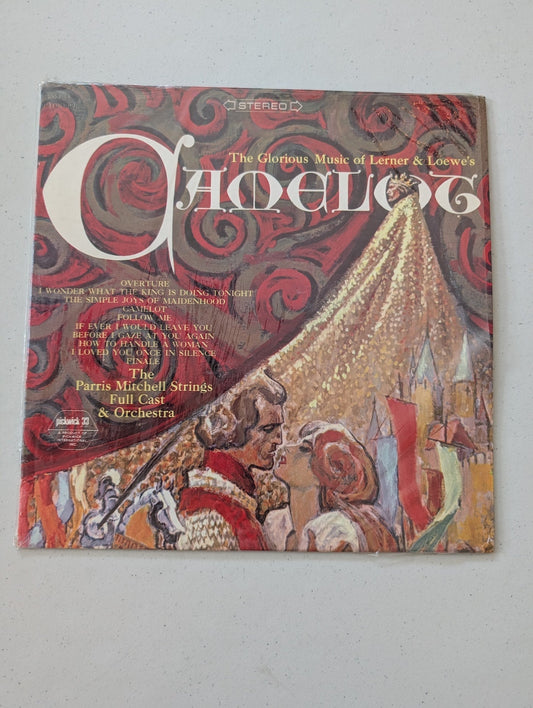 The Glorious Music of Lerner & Loewe's Camelot Parris Mitchell Strings - Full Cast & Orchestra(Vintage Vinyl Record LP Album Soundtrack)