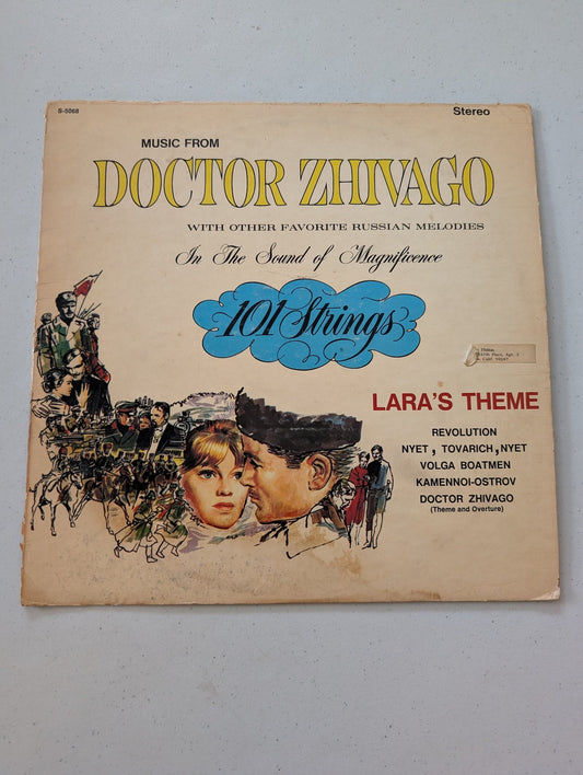 101 STRINGS MUSIC FROM DOCTOR ZHIVAGO AND OTHER RUSSIAN MELODIES VINYL LP(VINTAGE VINYL RECORD LP ALBUM SOUNDTRACK)