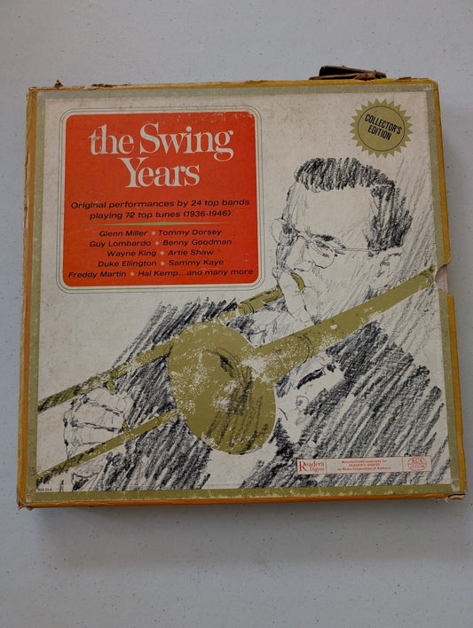 THE SWING YEARS 24 TOP BANDS RCA CUSTOM VINTAGE 6 LP SET READER'S DIGEST  (VINYL RECORD LP ALBUM)