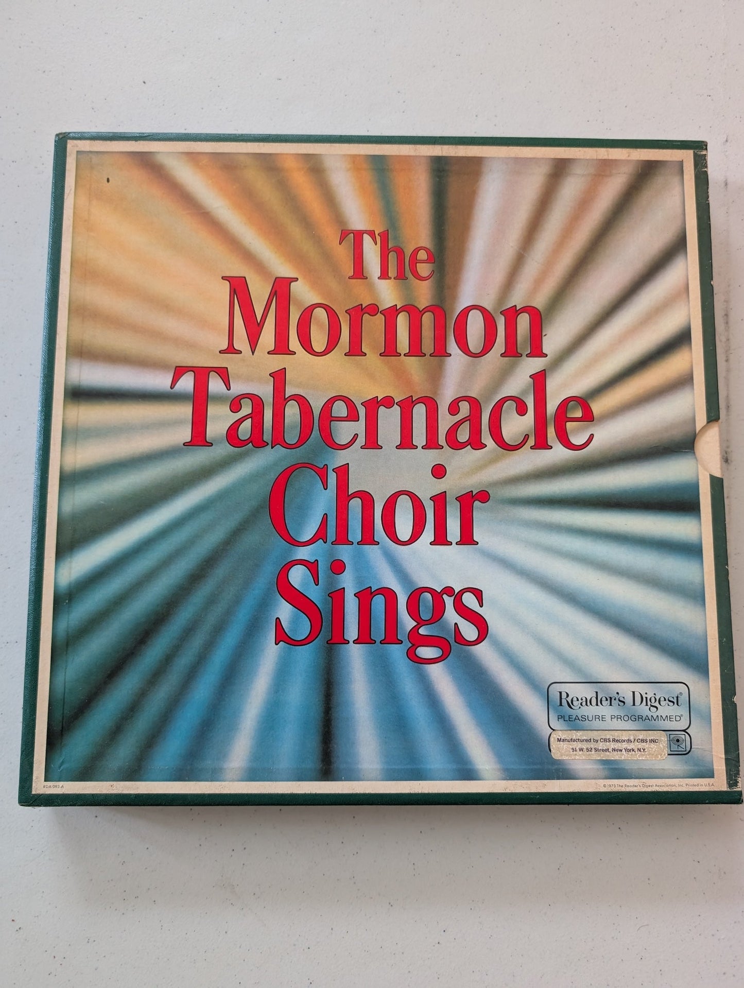 THE MORMON TABERNACLE CHOIR SINGS 1973 5 LP BOX SET  READERS DIGEST B30(VINYL RECORD LP ALBUM)