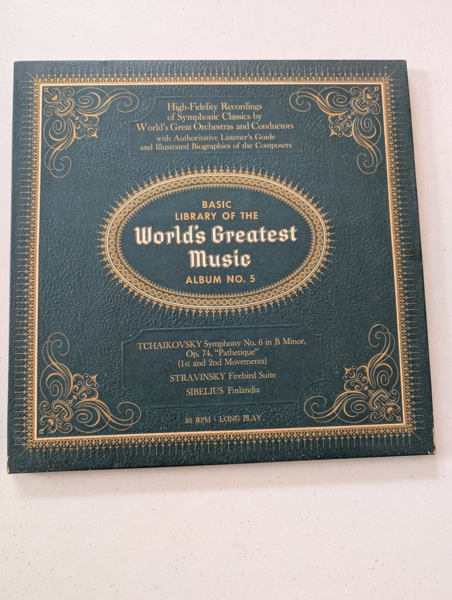 BASIC LIBRARY OF THE WORLDS GREATEST MUSIC ALBUM NO. 5 (VINYL RECORD LP ALBUM)