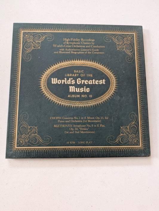 BASIC LIBRARY OF THE WORLDS GREATEST MUSIC ALBUM NO. 10 (VINYL RECORD LP ALBUM)