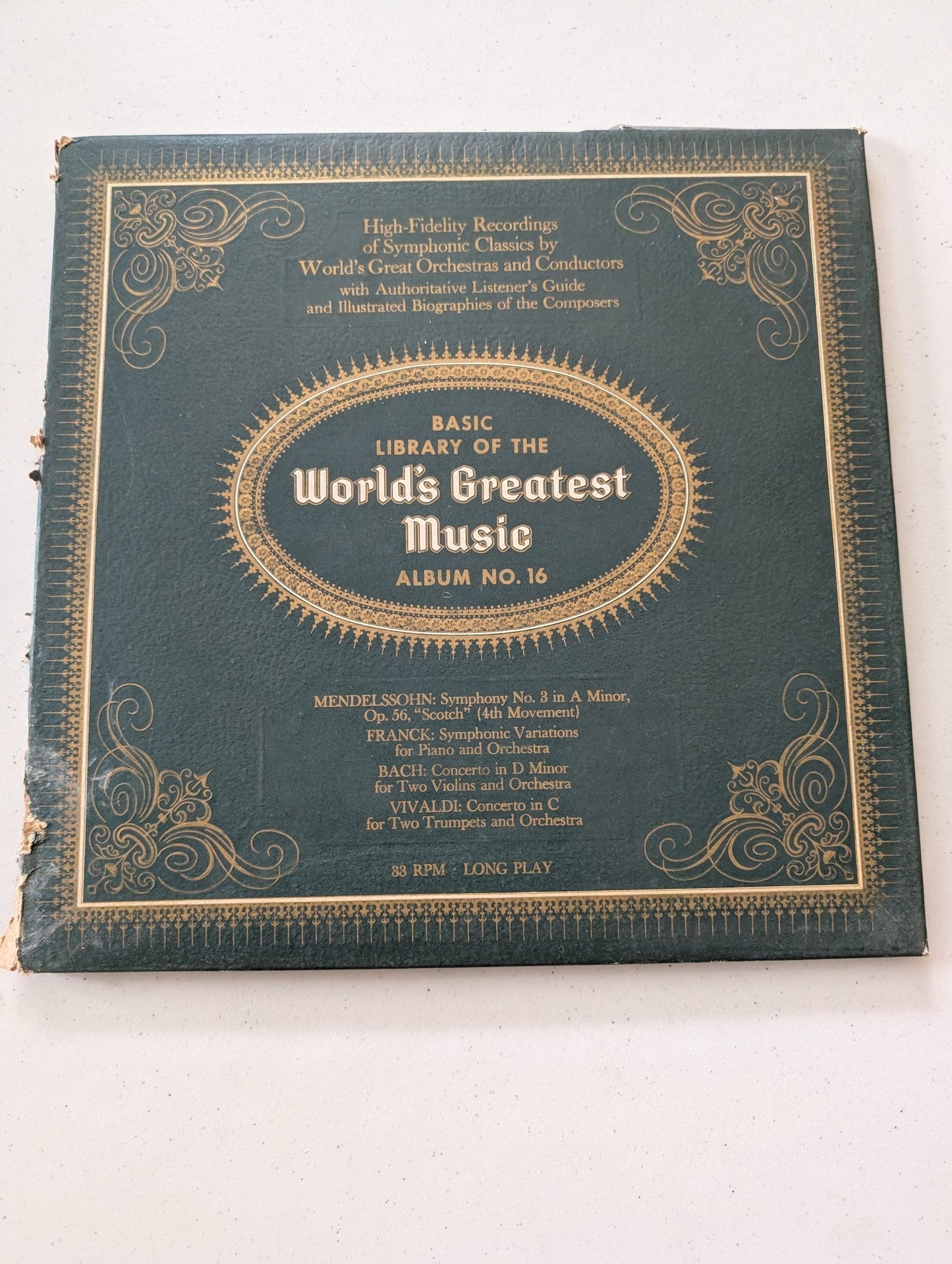 BASIC LIBRARY OF THE WORLDS GREATEST MUSIC ALBUM NO. 16 (VINYL RECORD LP ALBUM)