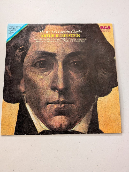 ARTHUR RUBINSTEIN - THE WORLD'S FAVORITE CHOPIN - RCA RED SEAL - LSC-3322 - LP 9(VINTAGE VINYL RECORD LP ALBUM)