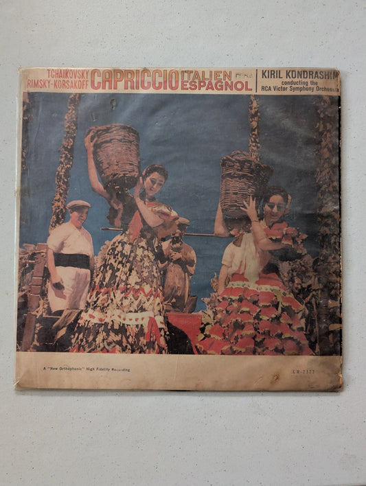 Tchaikovsky*, Rimski-Korsakoff*, Kiril Kondrashin Conducting The RCA Victor Symphony Orchestra – Capriccio Italien Espagnol(Vintage Vinyl Record LP Album)