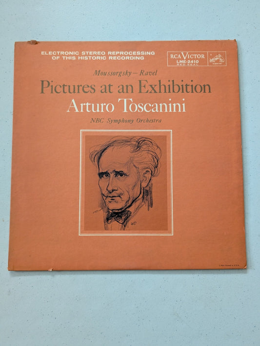 MODEST MUSSORGSKY, MAURICE RAVEL, ARTURO TOSCANINI, NBC SYMPHONY ORCHESTRA (VINTAGE VINYL RECORD LP ALBUM)