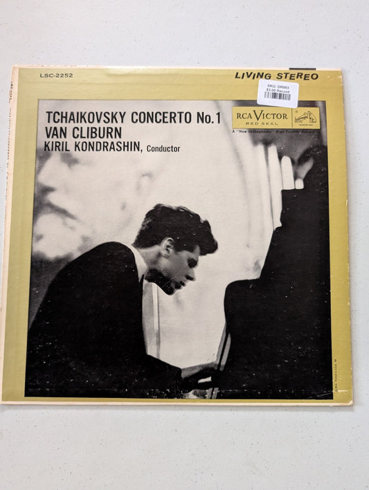 Tchaikovsky : Concerto No 1 in B Flat Minor-Van Cliburn, Piano - Kiril Kondrashin, Conductor(Vintage Vinyl Record LP Album)