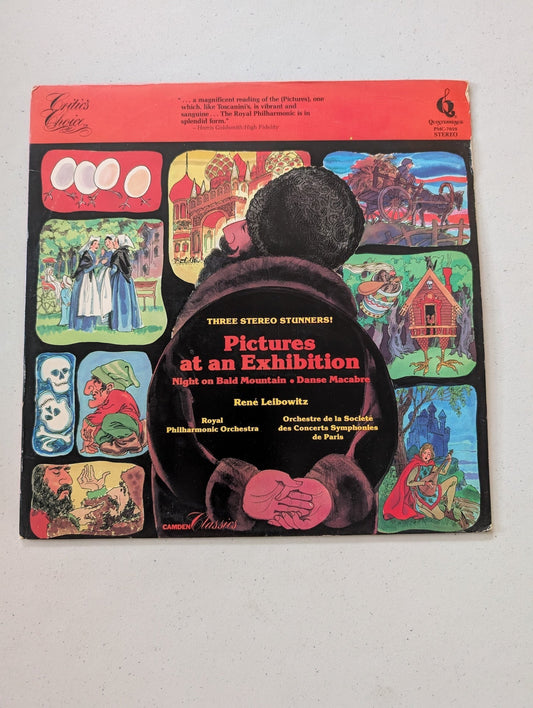 René Leibowitz, Royal Philharmonic Orchestra / Orchestre De La Societé Des Concerts Symphonique De Paris – Pictures At An Exhibition(Vintage Vinyl Record LP Album)