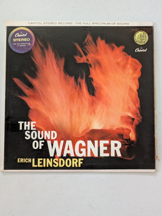THE SOUND OF WAGNER, ERICH LEINSDORF, 1958 STEREO LP, CAPITOL, SP8411(VINTAGE VINYL RECORD LP ALBUM)