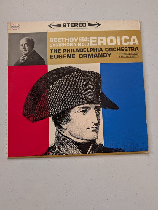 BEETHOVEN / THE PHILADELPHIA ORCHESTRA, EUGENE ORMANDY - SYMPHONY NO. 3: EROICA - LP VINYL RECORD(VINTAGE VINYL RECORD LP ALBUM)