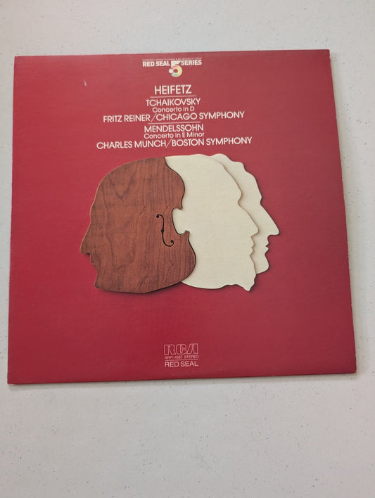 TCHAIKOVSKY 1974 STEREO HEIFETZ / REINER / MUNCH RCA 5 SERIES (VINTAGE VINYL RECORD LP ALBUM)