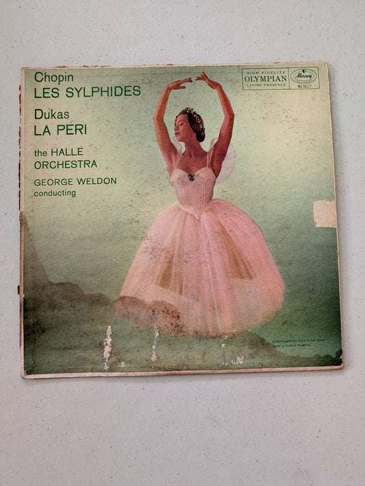 Chopin / Dukas, The Hallé Orchestra, George Weldon - Les Sylphides / La Péri(Vintage Vinyl Record LP Album)