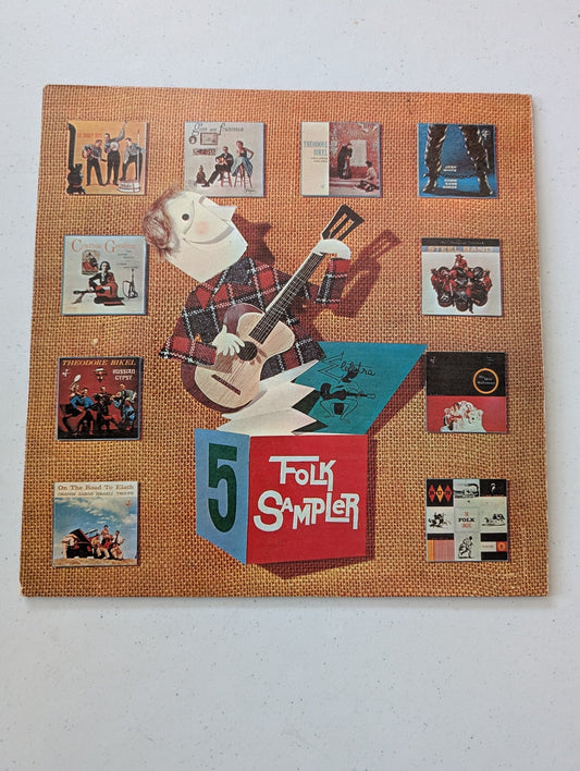 FOLK SAMPLER FIVE LP 12 VINYL RECORD ELEKTRA VARIOUS COMPILATION (VINTAGE VINYL RECORD LP ALBUM)