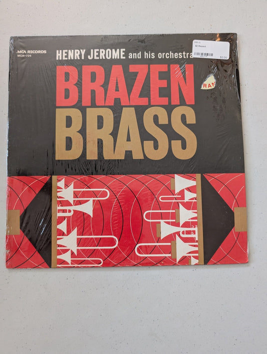 BRAZEN BRASS HENRY JEROME AND HIS ORCHESTRA DECCA RECORDS DL74056 (VINTAGE VINYL RECORD LP ALBUM)
