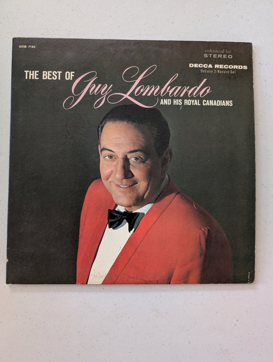 THE BEST OF GUY LOMBARDO AND HIS ROYAL CANADIANS MCA 2-RECORD SET  (VINTAGE VINYL RECORD LP ALBUM)