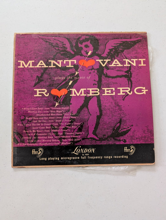 MANTOVANI - MANTOVANI PLAYS THE MUSIC OF ROMBERG - LL 1031 - VINYL LP(VINTAGE VINYL RECORD LP ALBUM)