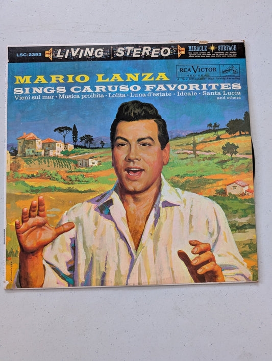 MARIO LANZA COLLECTION: SINGS CARUSO FAVORITES, THE TOUCH OF YOUR HAND, THE VOICE OF THE CENTURY (VINTAGE VINYL RECORD LP ALBUM)