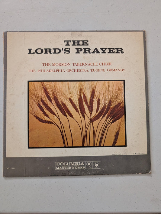 THE MORMON TABERNACLE CHOIR ♫ THE LORD'S PRAYER ♫VINYL LP ALBUM RELIGIOUS (VINTAGE VINYL RECORD LP ALBUM)