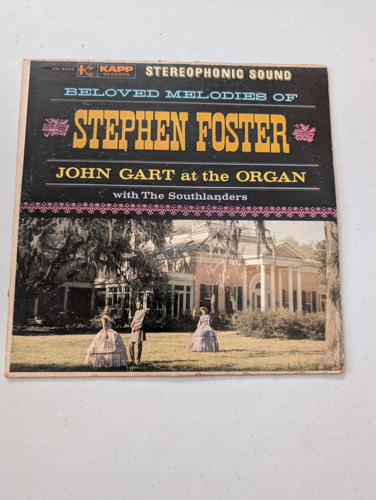 JOHN GART WITH THE SOUTHLANDERS – BELOVED MELODIES OF STEPHEN FOSTER – VINYL LP(VINTAGE VINYL RECORD LP ALBUM)