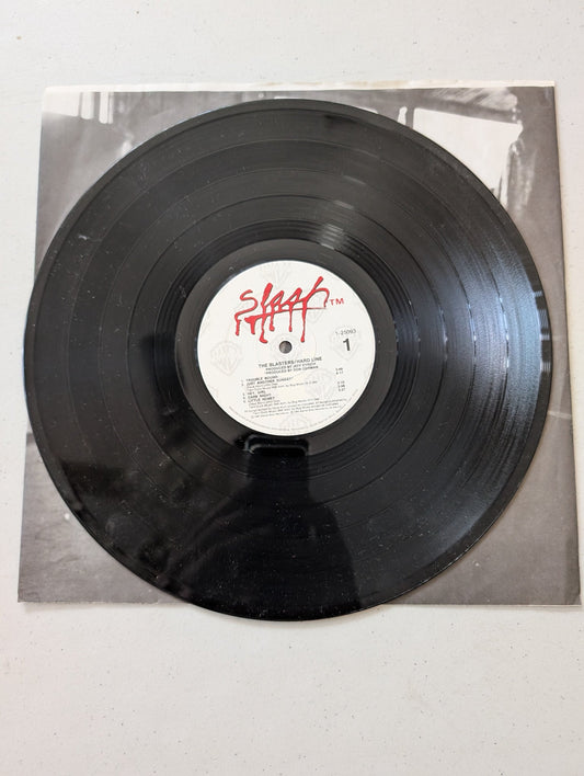 THE BLASTERS HARD LINE WARNER BROS. RECORDS P-13114  VINYL LP(VINTAGE VINYL RECORD LP ALBUM)