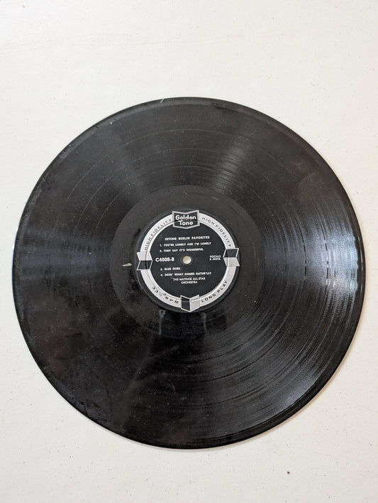 IRVING BERLIN FAVORITES PERFORMED BY THE MAYFAIR ALL-STAR ORCHESTRA(VINTAGE VINYL RECORD LP ALBUM)