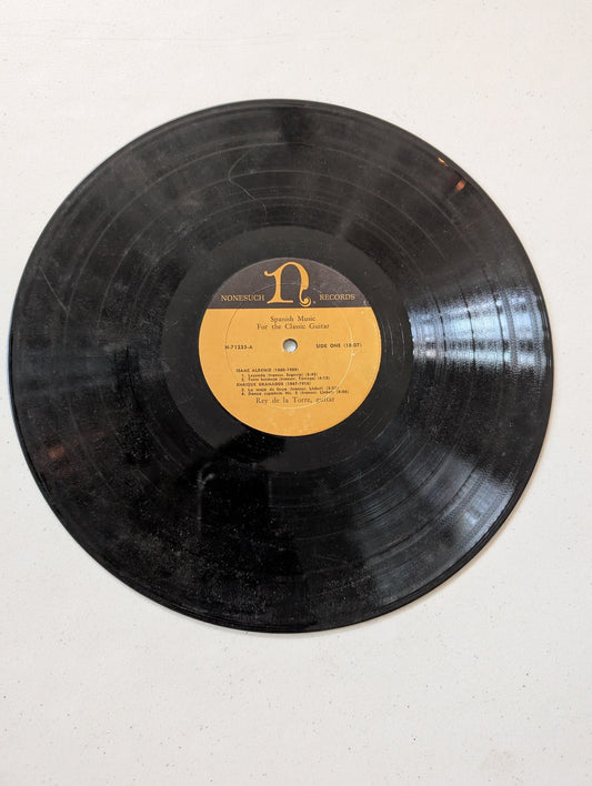 REY DE LA TORRE ‎– SPANISH MUSIC FOR THE CLASSIC GUITAR VINYL, LP NONESUCH(VINTAGE VINYL RECORD LP ALBUM)