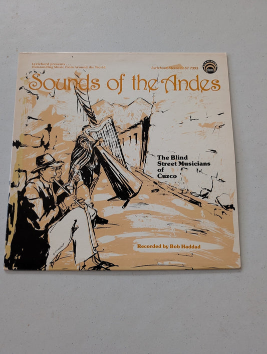 THE BLIND STREET MUSICIANS OF CUZCO ‎SOUNDS OF THE ANDES 12 LP EX WORLD FOLK (VINTAGE VINYL RECORD LP ALBUM)