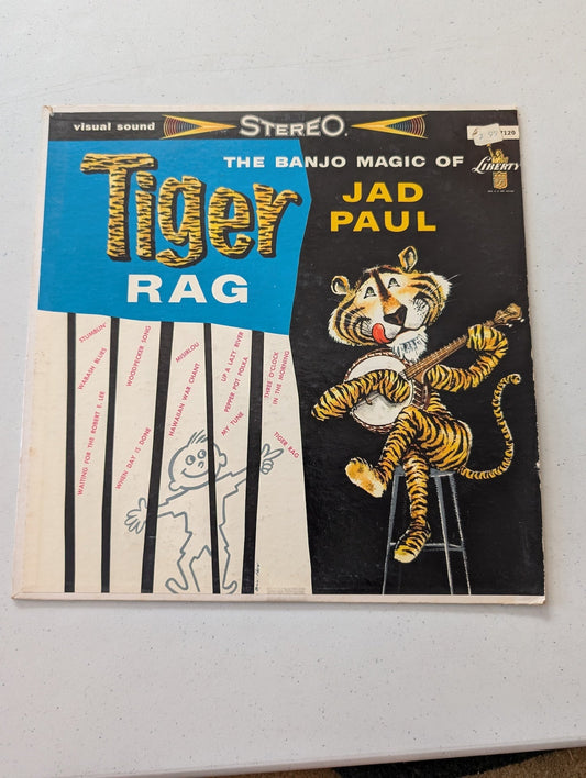 The Banjo Magic Of Tiger Rag Jad Paul Liberty Records Vinyl (Vintage Vinyl Record LP Album)