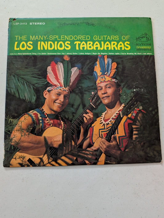 THE MANY SPLENDORED GUITARS OF LOS INDIOS TABAJARAS, 1965 RCA LPM 3413 LATIN(VINTAGE VINYL RECORD LP ALBUM)