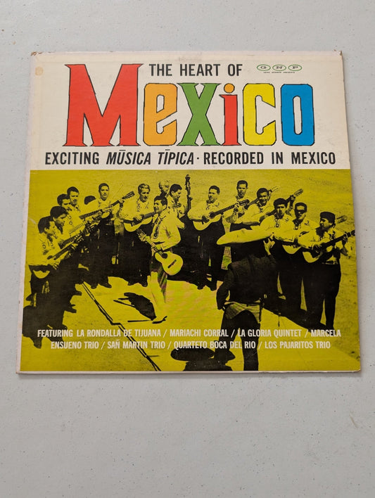 THE HEART OF MEXICO - (EXCITING MUSICA TIPICA • RECORDED IN MEXICO) (VINTAGE VINYL RECORD LP ALBUM)