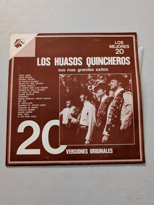 LOS HUASOS QUINCHEROS – SUS MÁS GRANDES ÉXITOS(VINTAGE VINYL RECORD LP ALBUM)